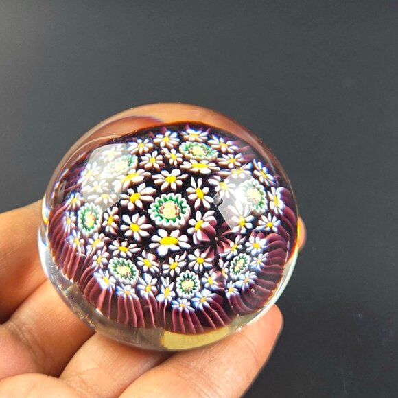 Vintage Murano Millefiori Paperweight – Made in Italy - Picture 1 of 7